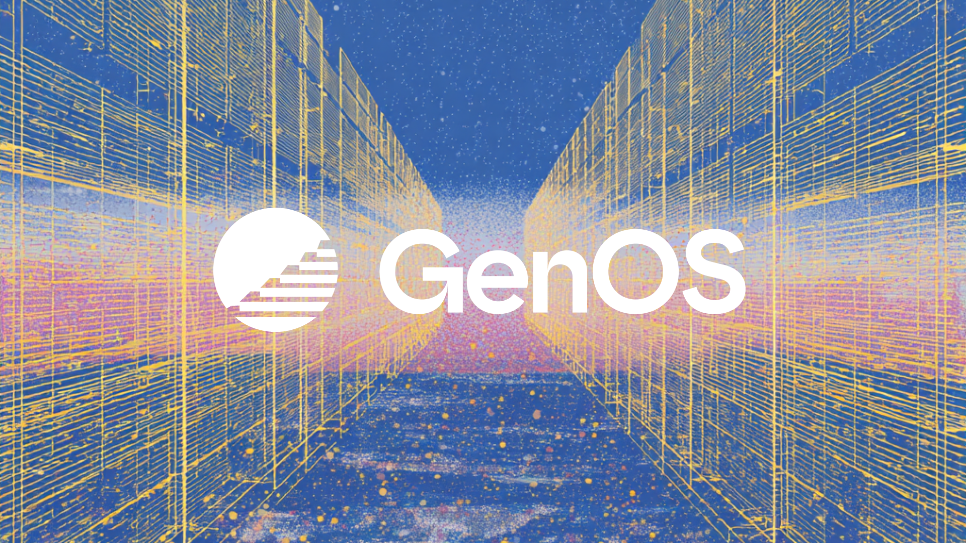 Logo on colored background